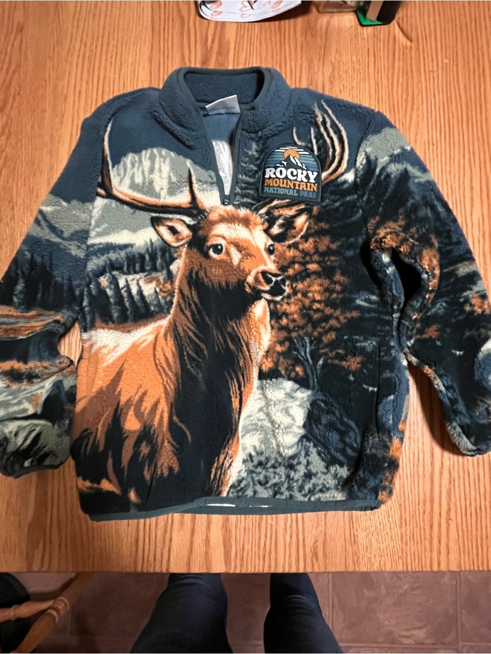 Rocky Mountain National Park Kids Buck Fleece Sweatshirt  Pullover- Size 10/12